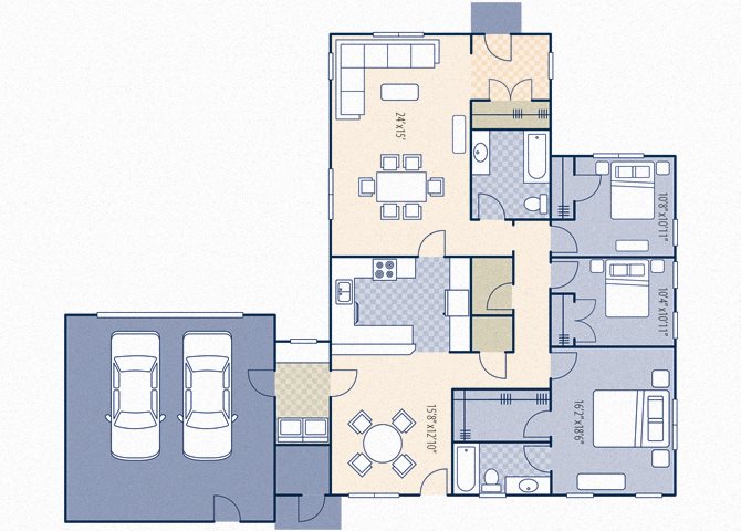 Gunfighter Manor 3x2 1895 sq ft